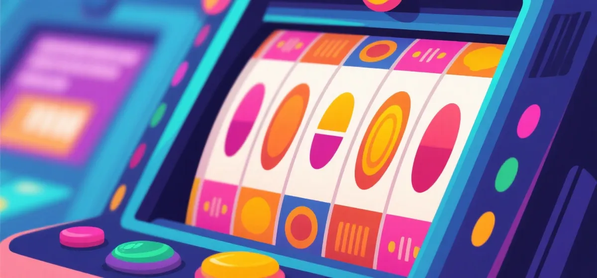 现代风格老虎机游戏界面示意图